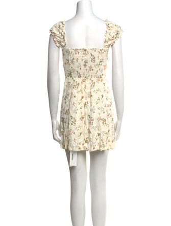 Reformation Floral Print Mini Dress