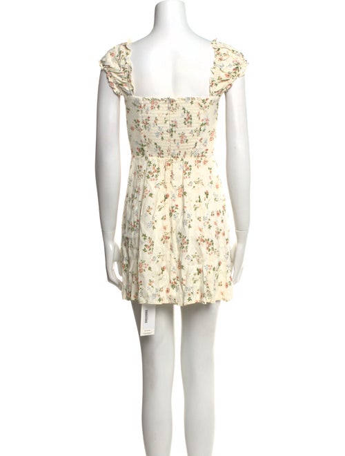 Reformation Floral Print Mini Dress