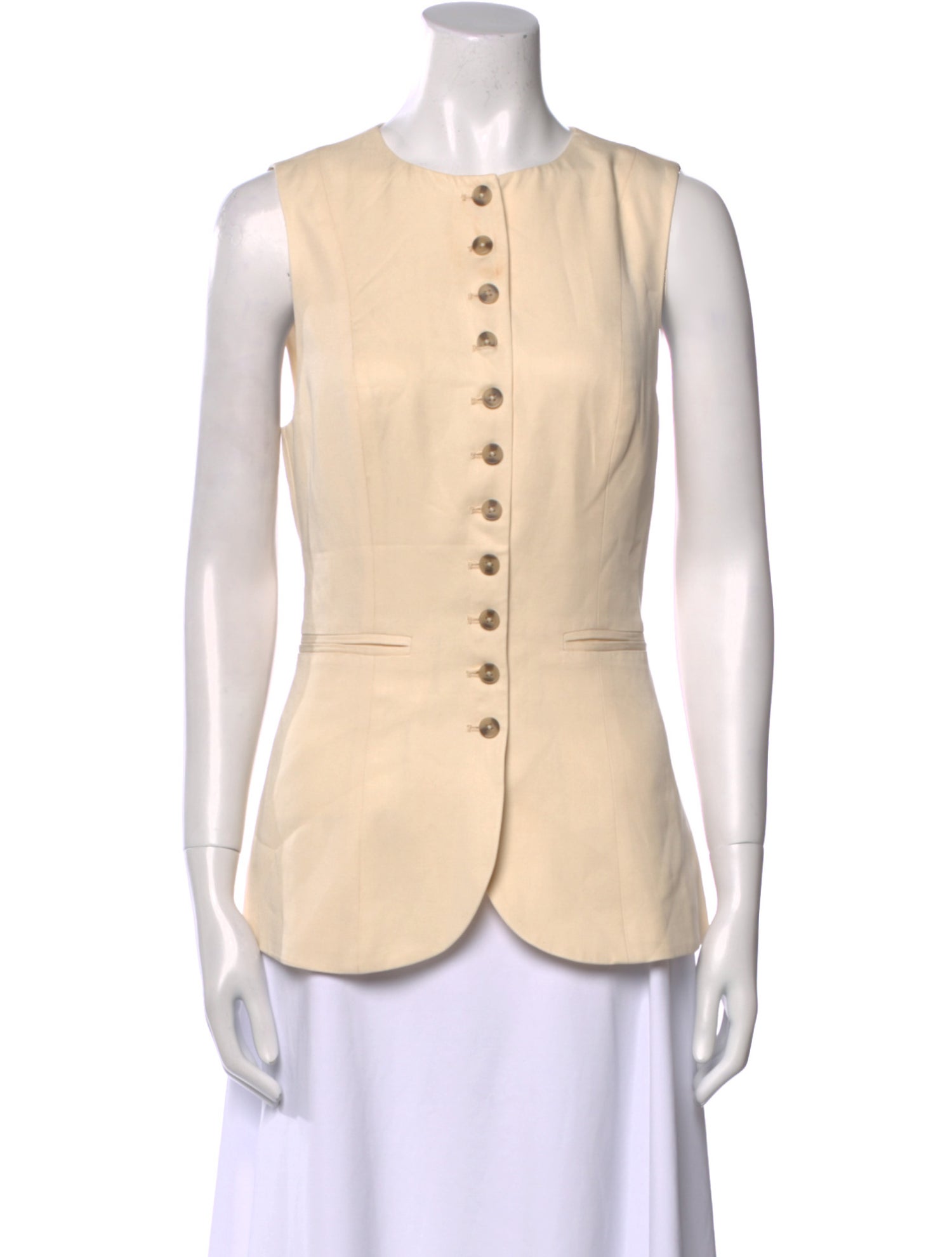 Reformation Crew Neck Sleeveless Top