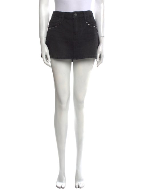 Reformation Distressed Accents Mini Skirt