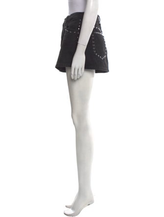 Reformation Distressed Accents Mini Skirt