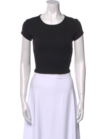 Reformation Crew Neck Short Sleeve Crop Top