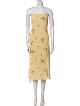 Reformation Silk Midi Length Dress