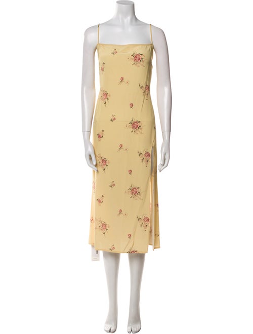 Reformation Silk Midi Length Dress