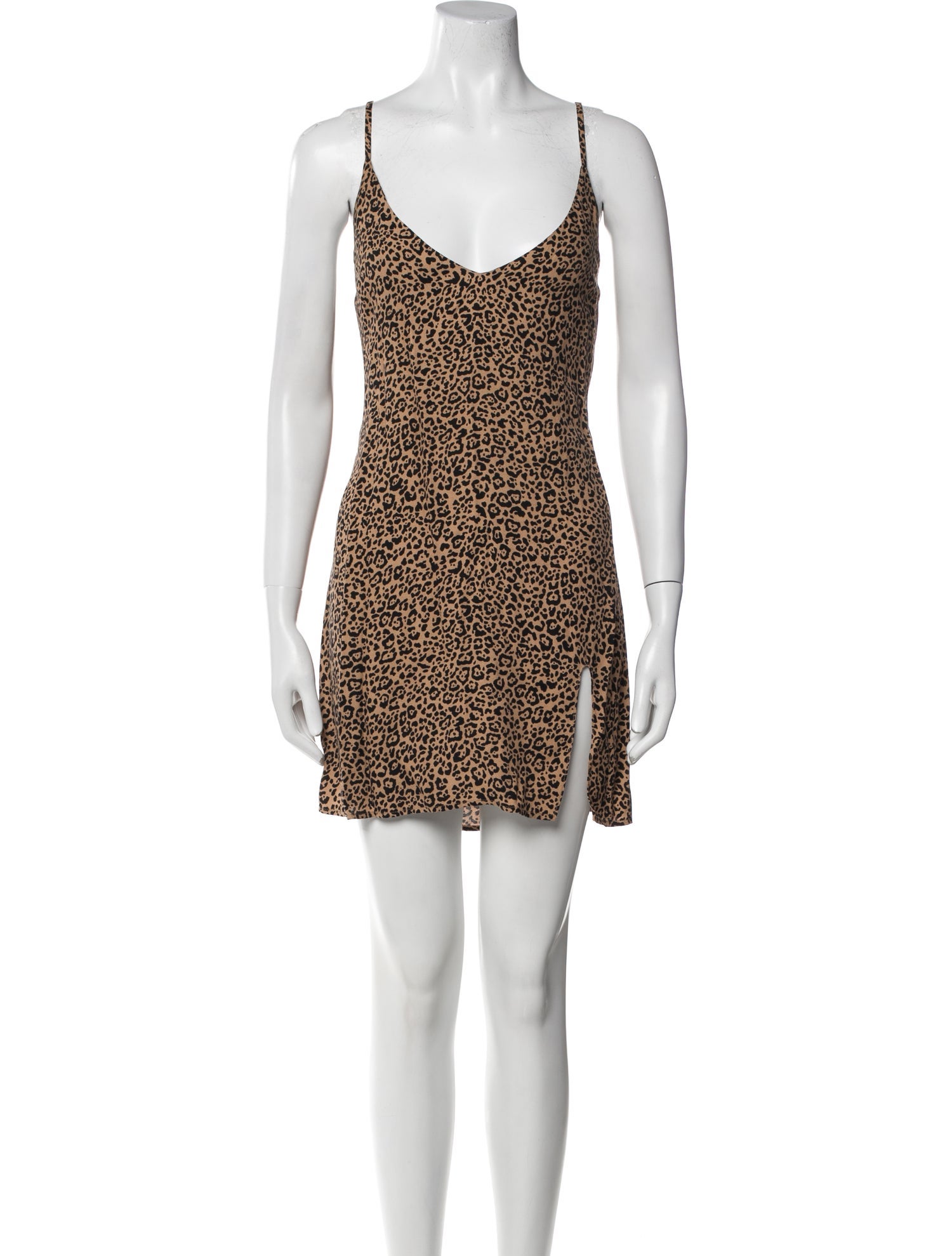 Reformation Animal Print Mini Dress