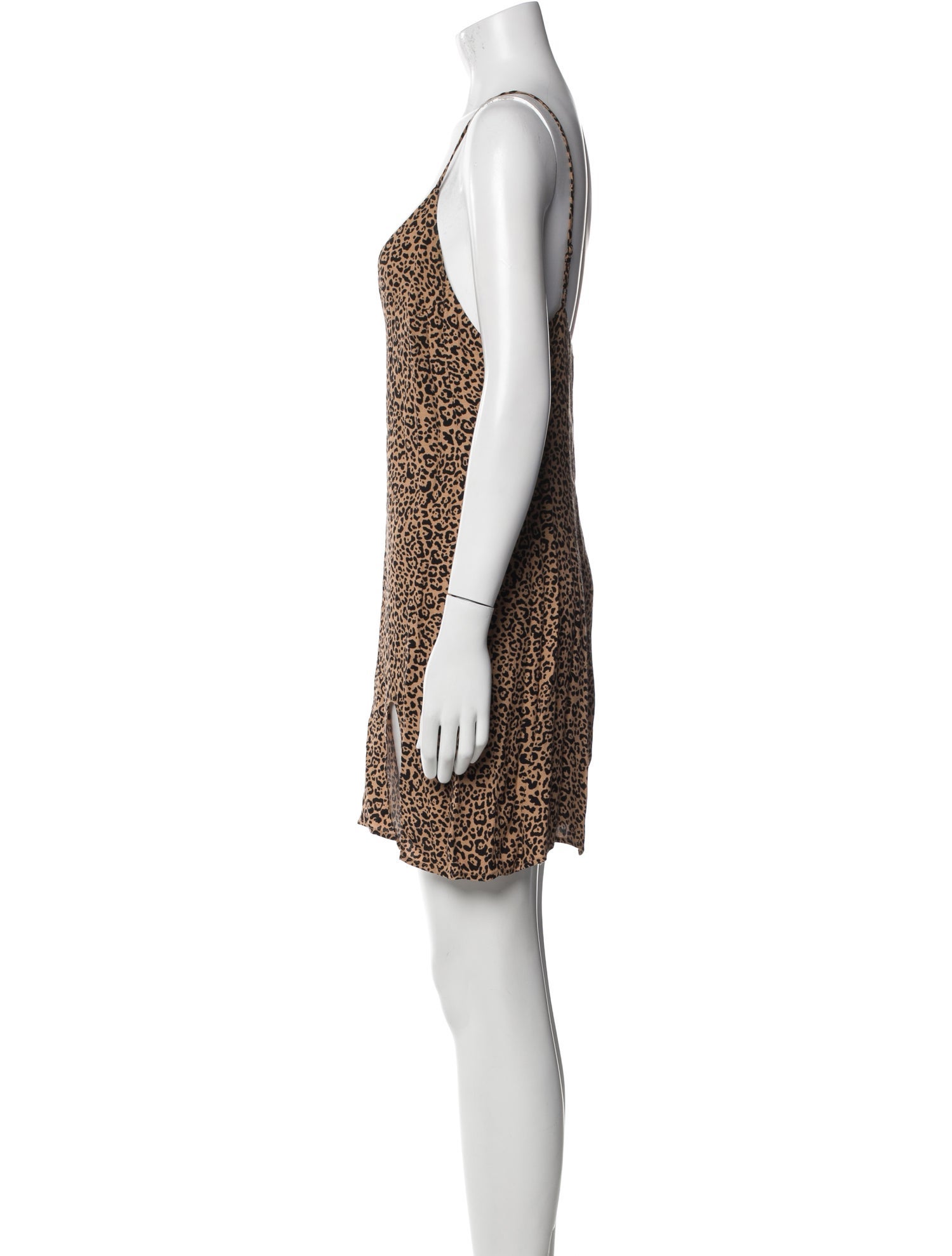 Reformation Animal Print Mini Dress