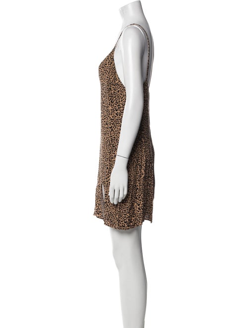 Reformation Animal Print Mini Dress