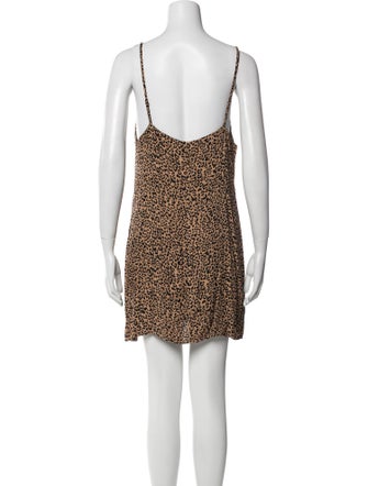 Reformation Animal Print Mini Dress
