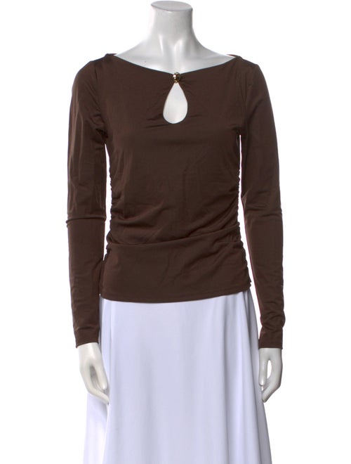 Reformation Bateau Neckline Long Sleeve Top