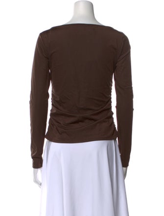 Reformation Bateau Neckline Long Sleeve Top