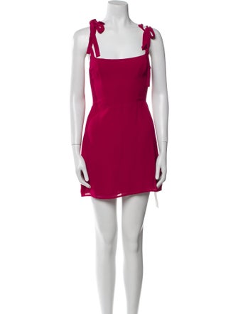 Reformation Square Neckline Mini Dress