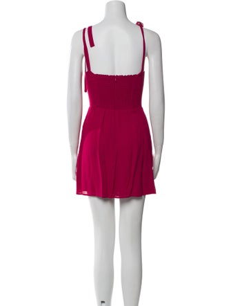 Reformation Square Neckline Mini Dress