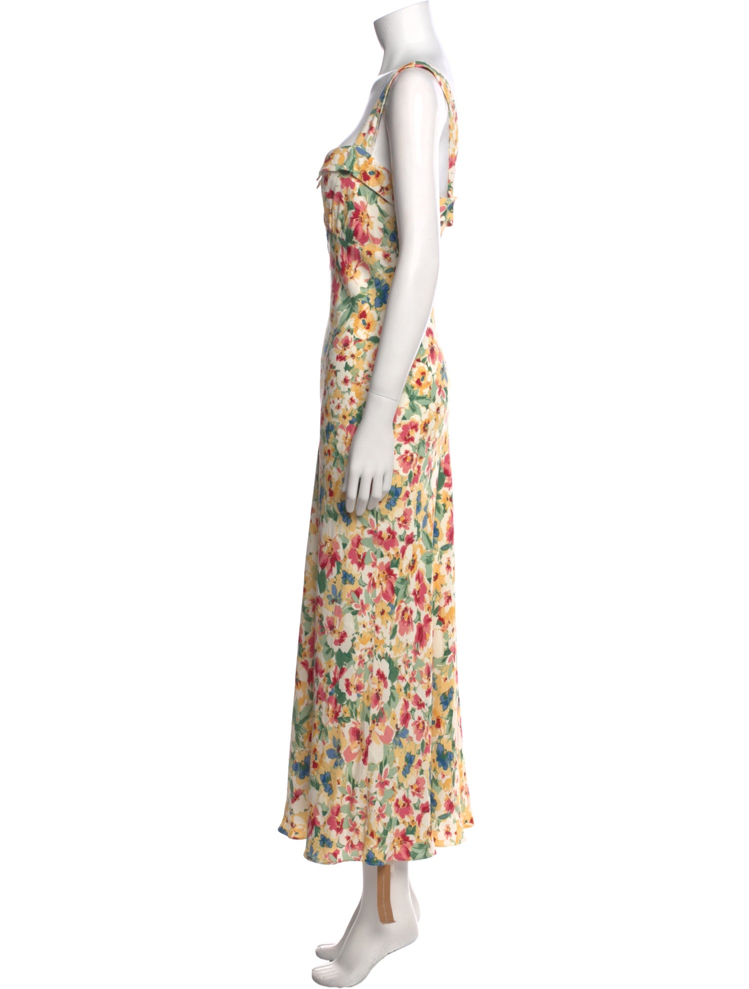 Reformation Floral Print Long Dress