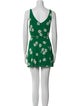 Reformation Floral Print Mini Dress