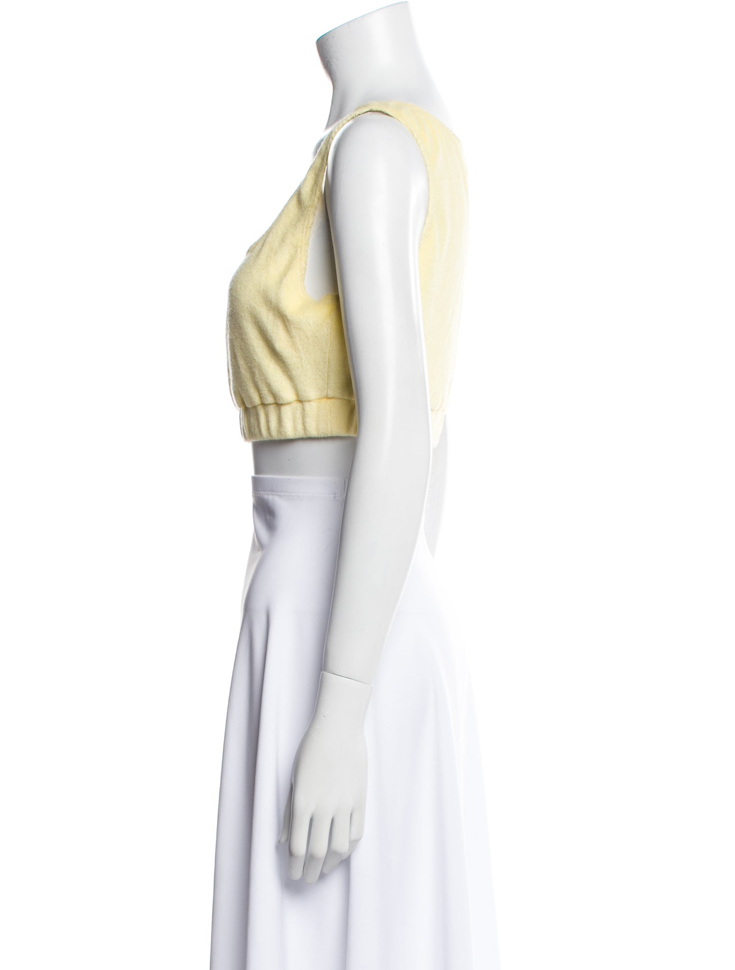 Reformation Square Neckline Sleeveless Crop Top