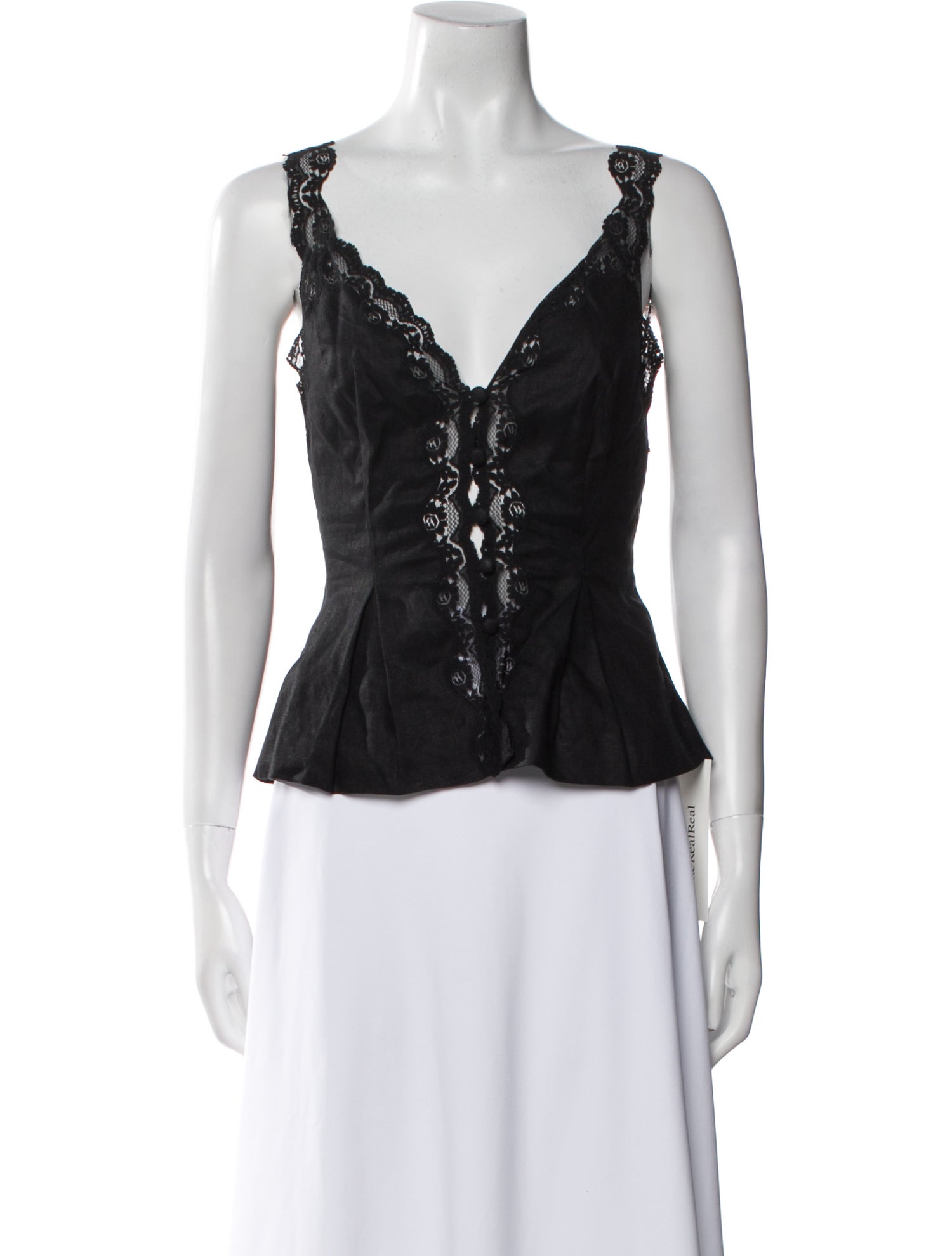 Reformation Linen V-Neck Top w/ Tags