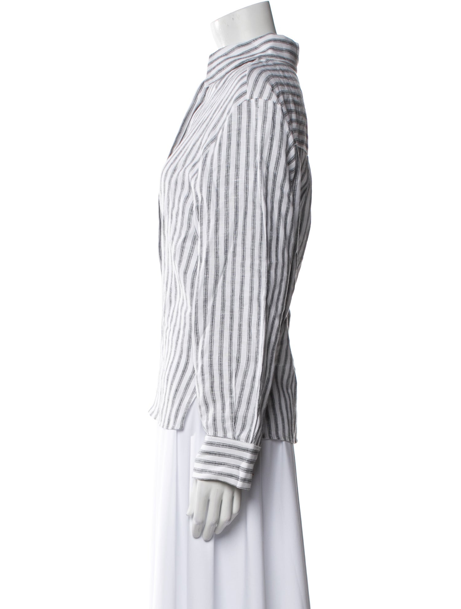 Reformation Linen Striped Button-Up Top w/ Tags