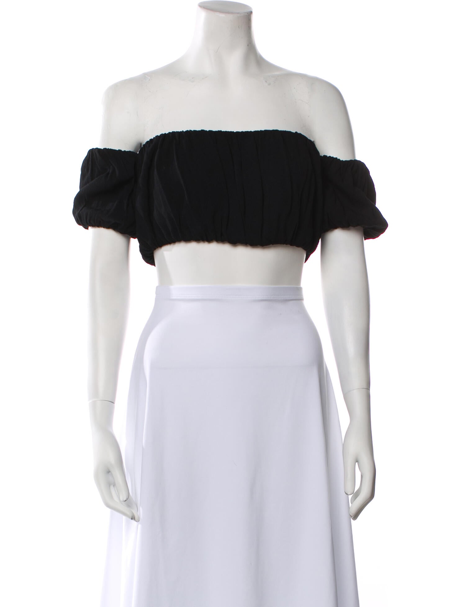 Reformation Off-The-Shoulder Short Sleeve Crop Top