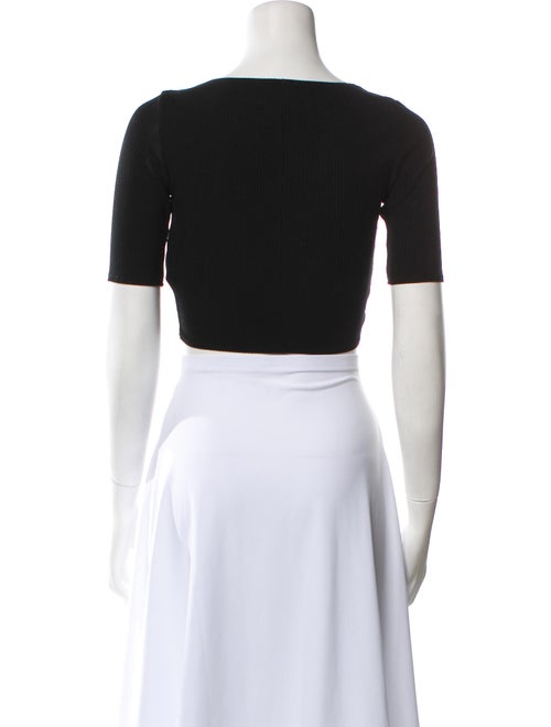 Reformation V-Neck Short Sleeve Crop Top