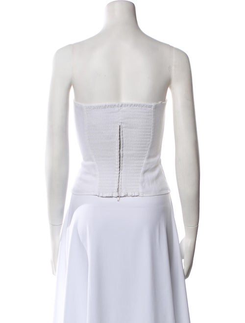 Reformation Linen Square Neckline Crop Top