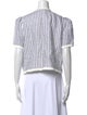 Reformation Linen Striped Button-Up Top