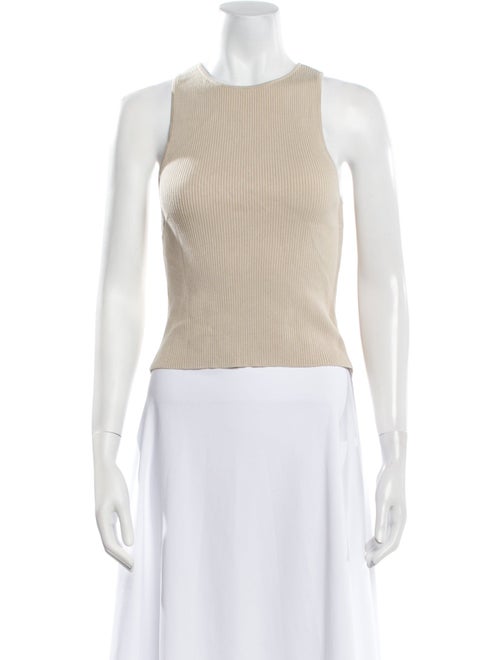 Reformation Crew Neck Sleeveless Crop Top