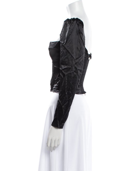 Reformation Silk Square Neckline Crop Top