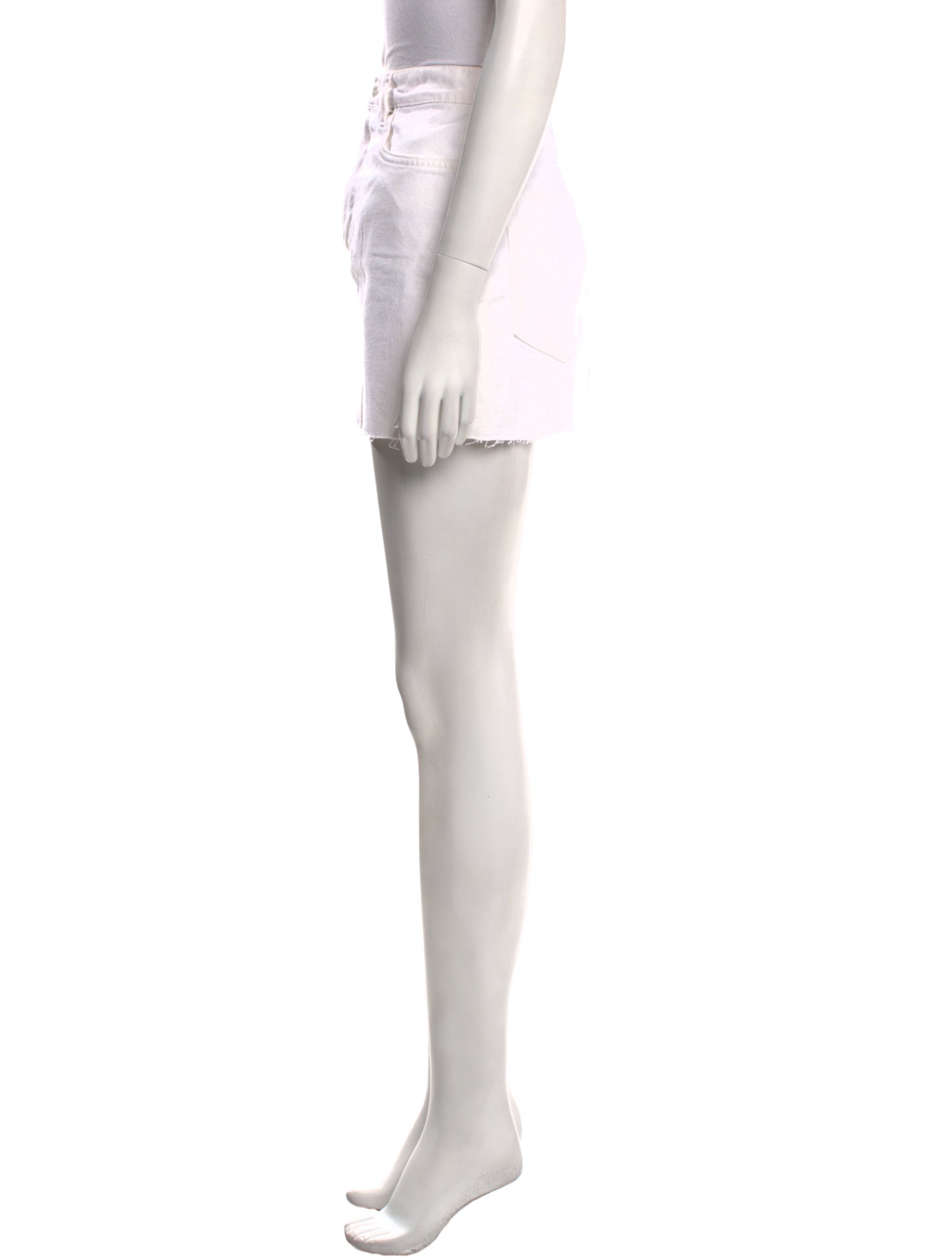 Reformation Raw-Edge Trim Mini Skirt