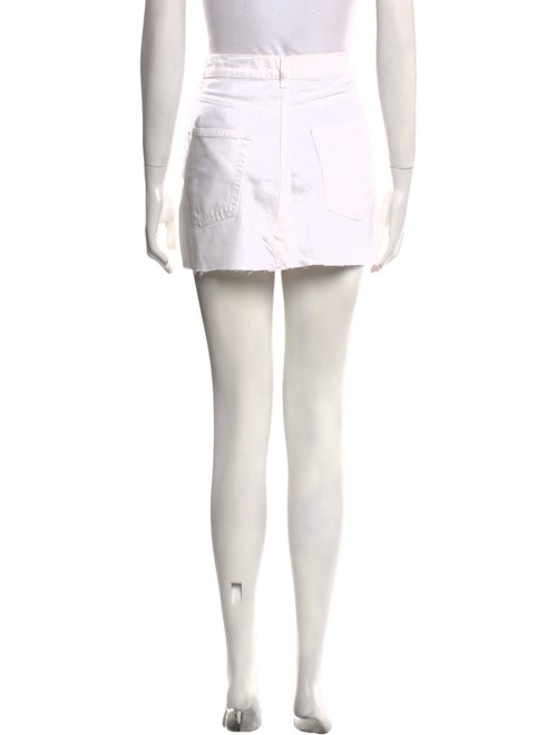 Reformation Raw-Edge Trim Mini Skirt