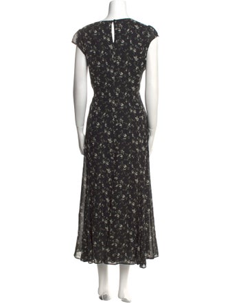 Reformation Floral Print Long Dress