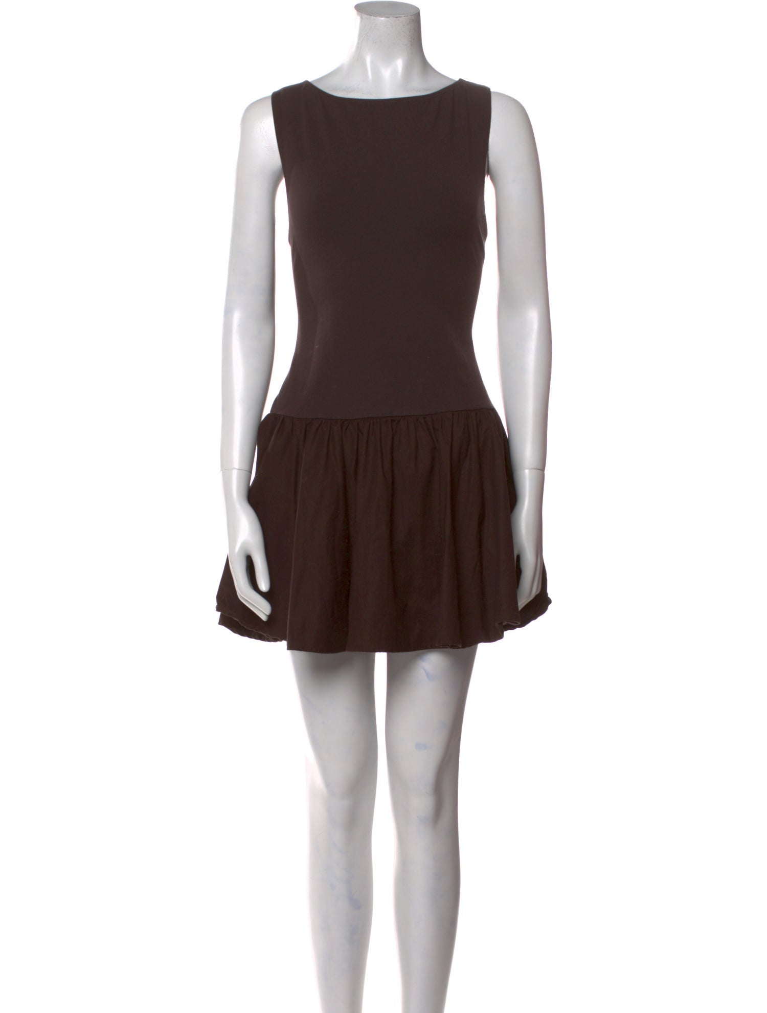 Reformation Bateau Neckline Mini Dress