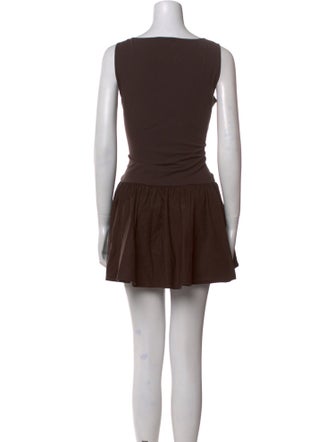 Reformation Bateau Neckline Mini Dress