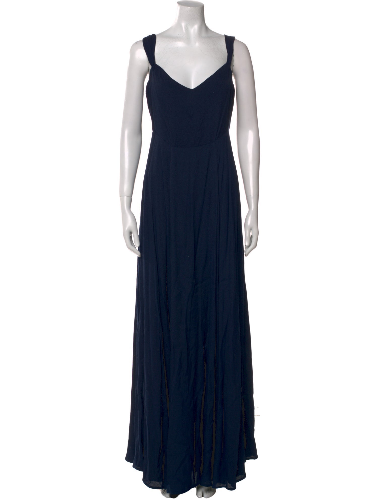 Reformation V-Neck Long Dress