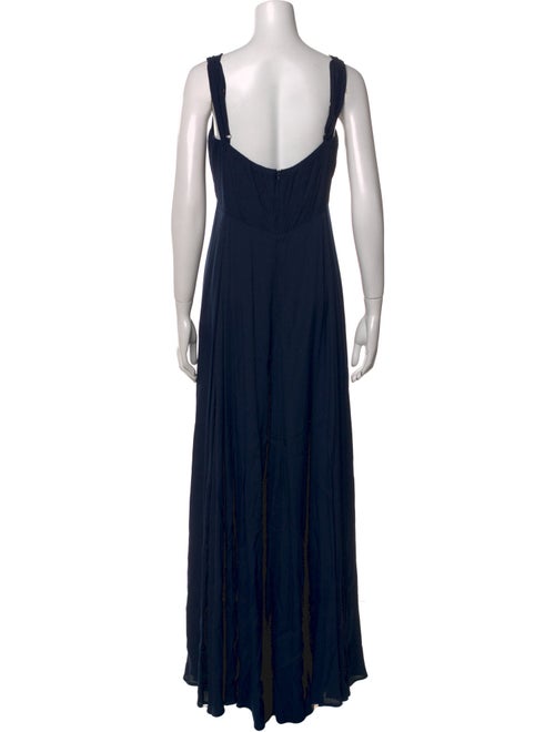 Reformation V-Neck Long Dress