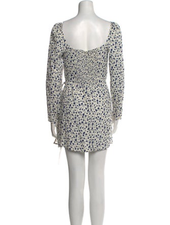 Reformation Floral Print Mini Dress