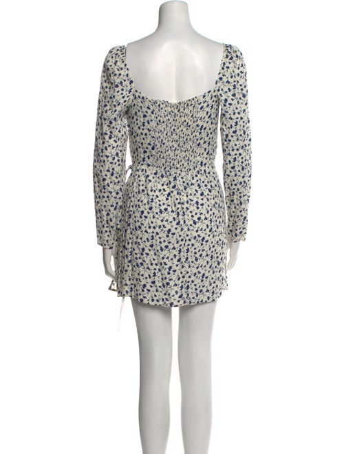 Reformation Floral Print Mini Dress