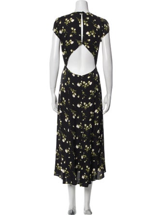 Reformation Floral Print Long Dress