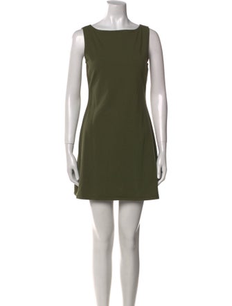 Reformation Bateau Neckline Mini Dress