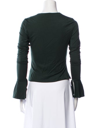 Reformation Square Neckline Long Sleeve Top