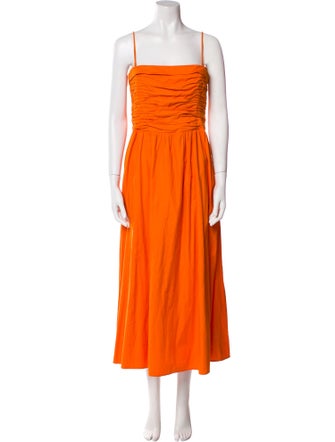 Reformation Square Neckline Long Dress