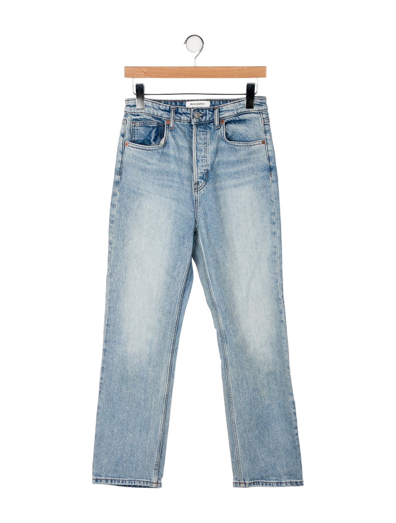 Reformation High-Rise Straight Leg Jeans