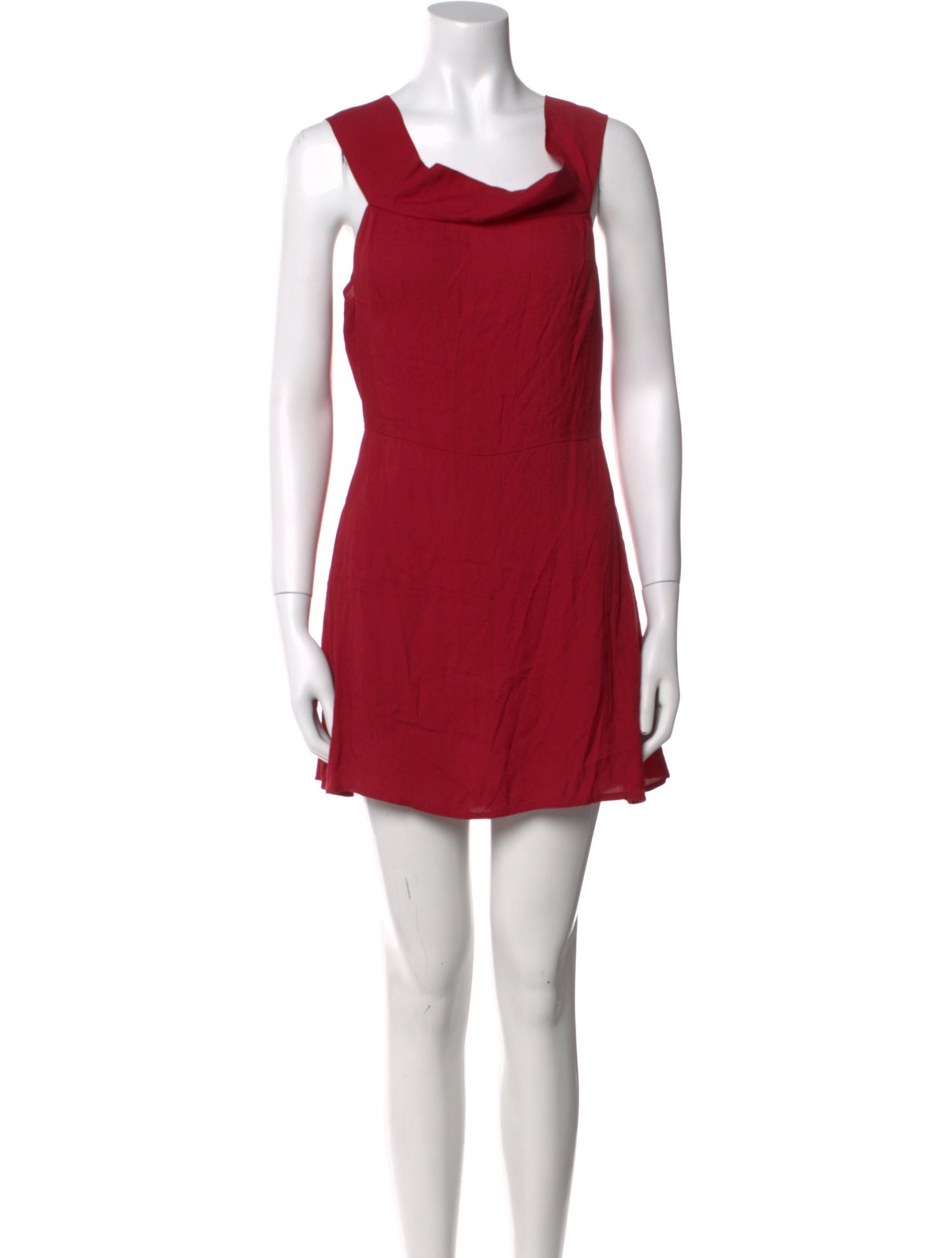 Reformation Cowl Neck Mini Dress