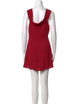 Reformation Cowl Neck Mini Dress