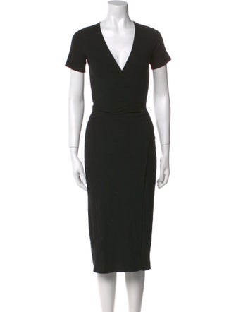 Reformation V-Neck Midi Length Dress