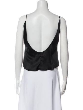 Reformation Silk V-Neck Top