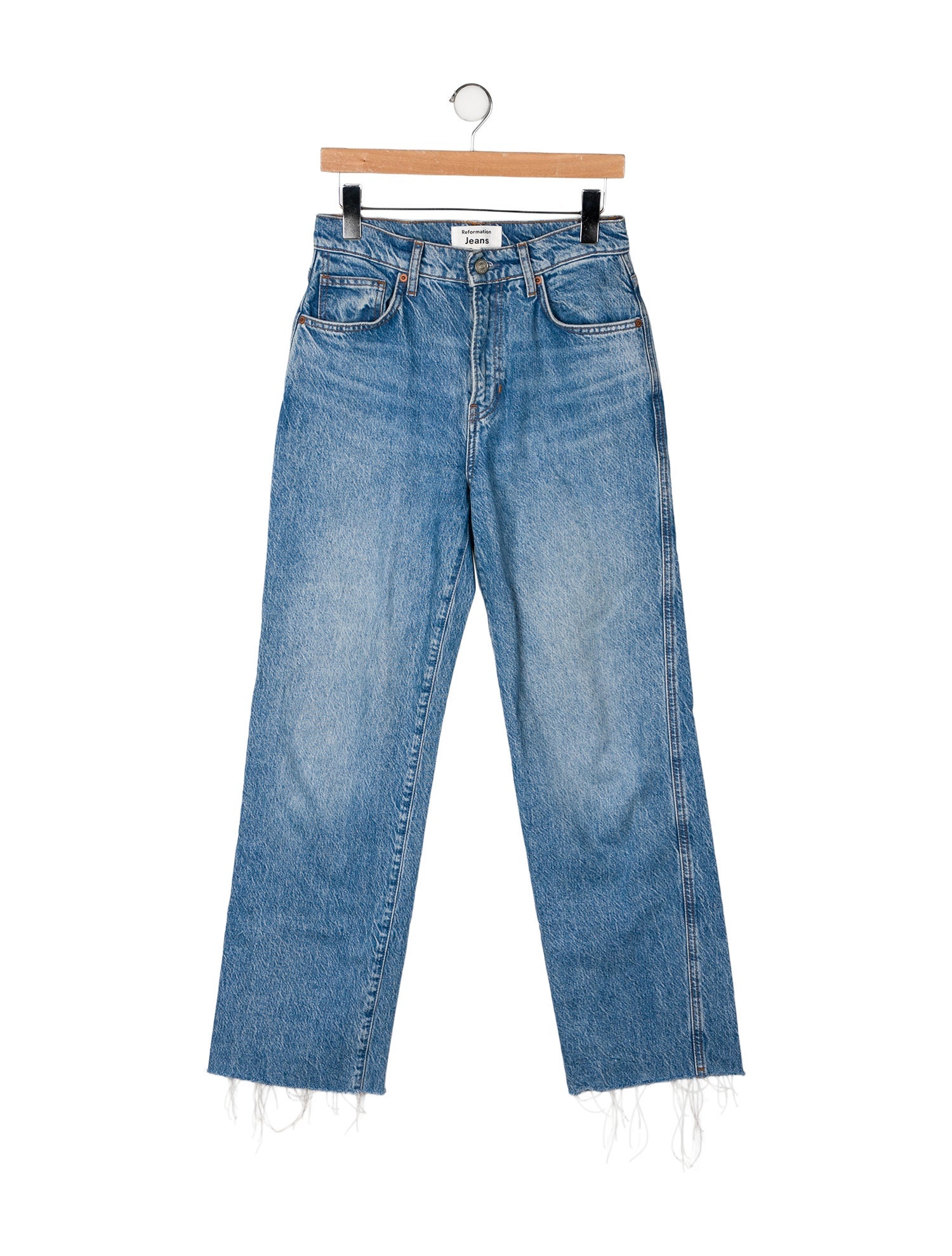 Reformation Mid-Rise Wide Leg Jeans