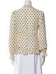 Reformation Polka Dot Print V-Neck Blouse