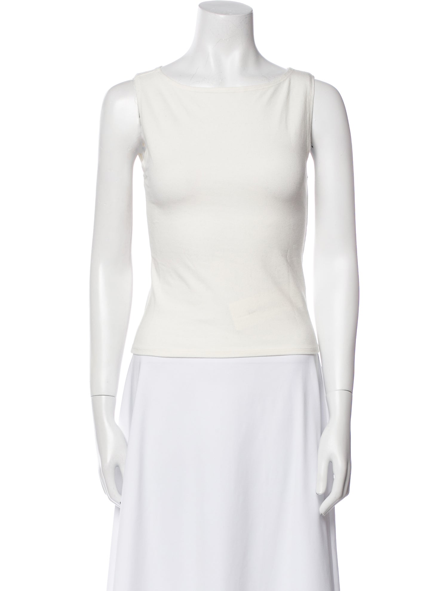 Reformation Bateau Neckline Sleeveless Top