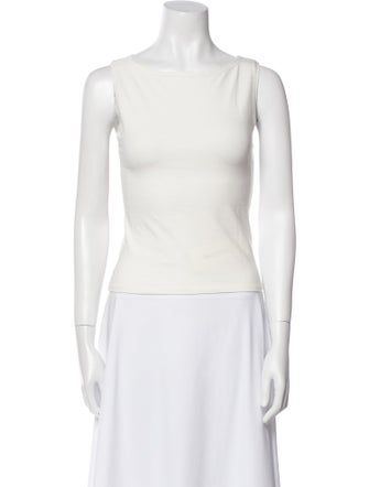Reformation Bateau Neckline Sleeveless Top