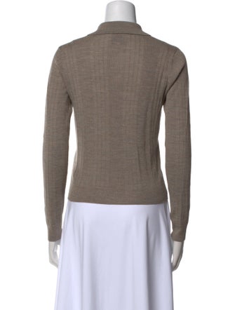 Reformation Merino Wool Long Sleeve Polo